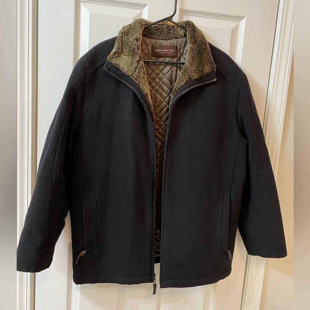 Marc New York Sherpa lined full zip fleece Jackets men’s size Large - Picture 1 of 11